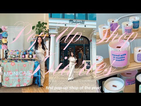 I did a pop-up at MADEWELL!! small business pop-up shop vlog, talking to customers, day in the life [Video]