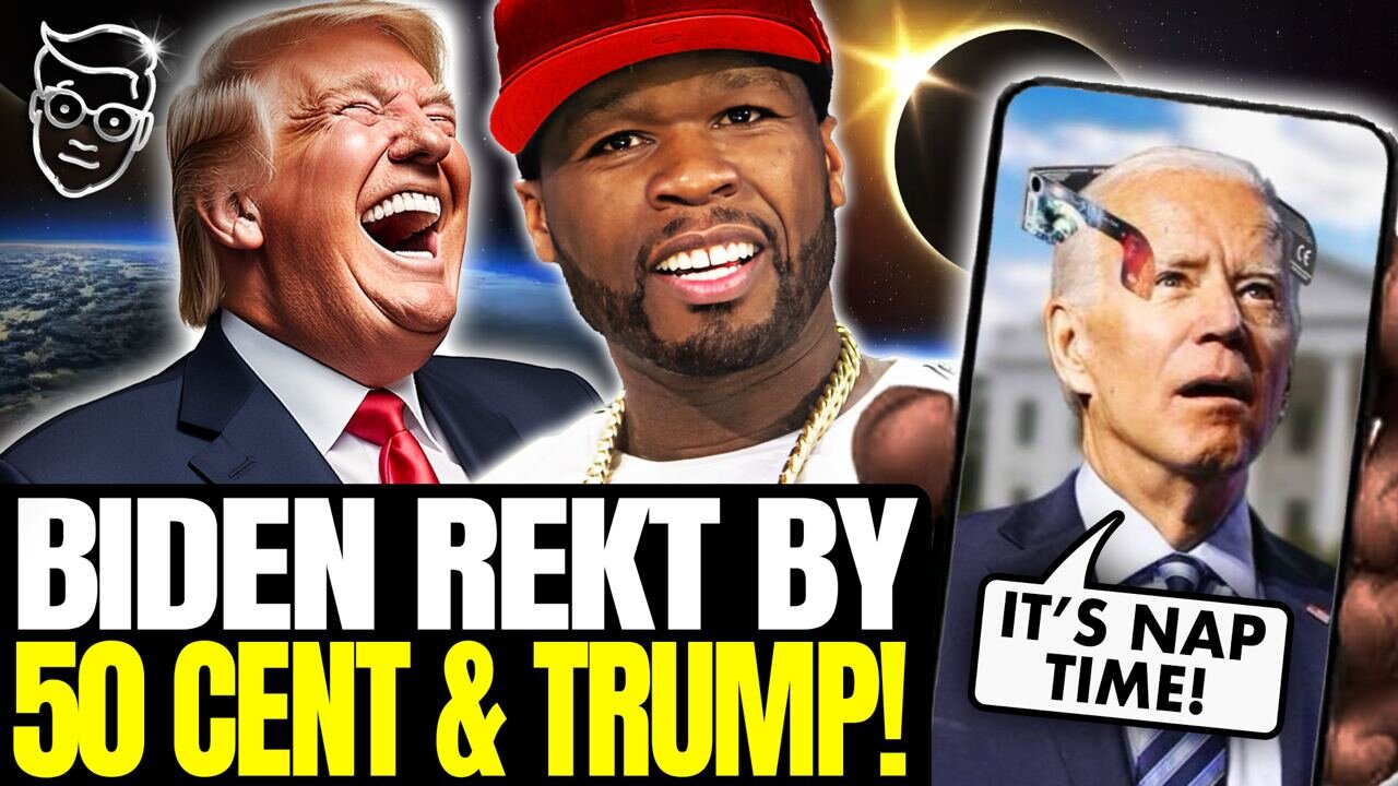 Joe Biden ‘Cringe’ Eclipse Video DESTROYED By Internet, 50 Cent Posts Hysterical Trump Eclipse Meme [VIDEO]