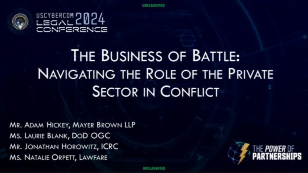 DVIDS – Video – 2024 USCYBERCOM Legal Conference Day 1