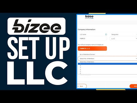 How To Set Up LLC With Bizee ( 2024) LLC Formation Tutorial For Beginners [Video]