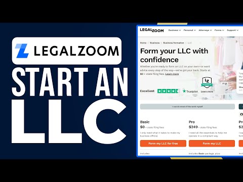 How To Start An LLC With LegalZoom (2024) LLC Formation Tutorial [Video]