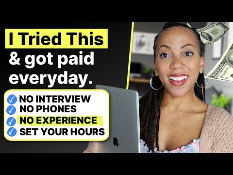 I Tried It! 💰 | Best Work From Home Jobs, No Interview, No Phones, No Experience [Video]