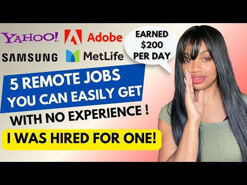 5 Remote Jobs You Can Land Without Experience! (One Hired Me!) Earn $200 A Day! [Video]