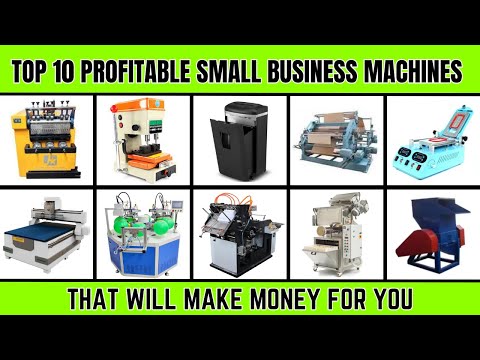 Top 10 Profitable Small Business Machines   That Will Make Money for You [Video]