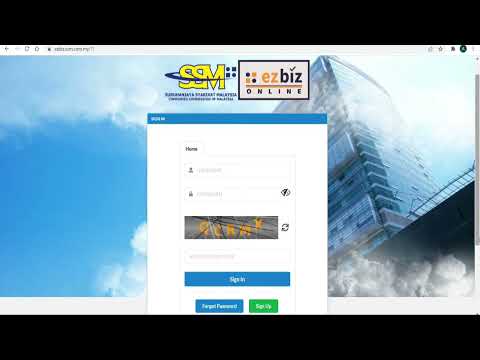 How to Reset the Ezbiz SSM Online Business Registration Password [Video]