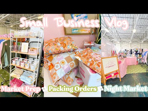 Market Prepping + Packing Orders + Vendor Night Market | Studio Vlog 010 | Small Business Vlog [Video]