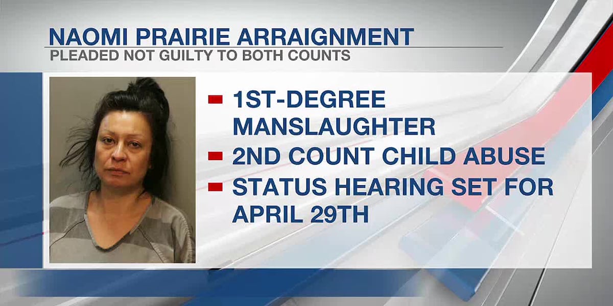 Woman accused of 1st-degree manslaughter, child abuse pleaded not guilty [Video]