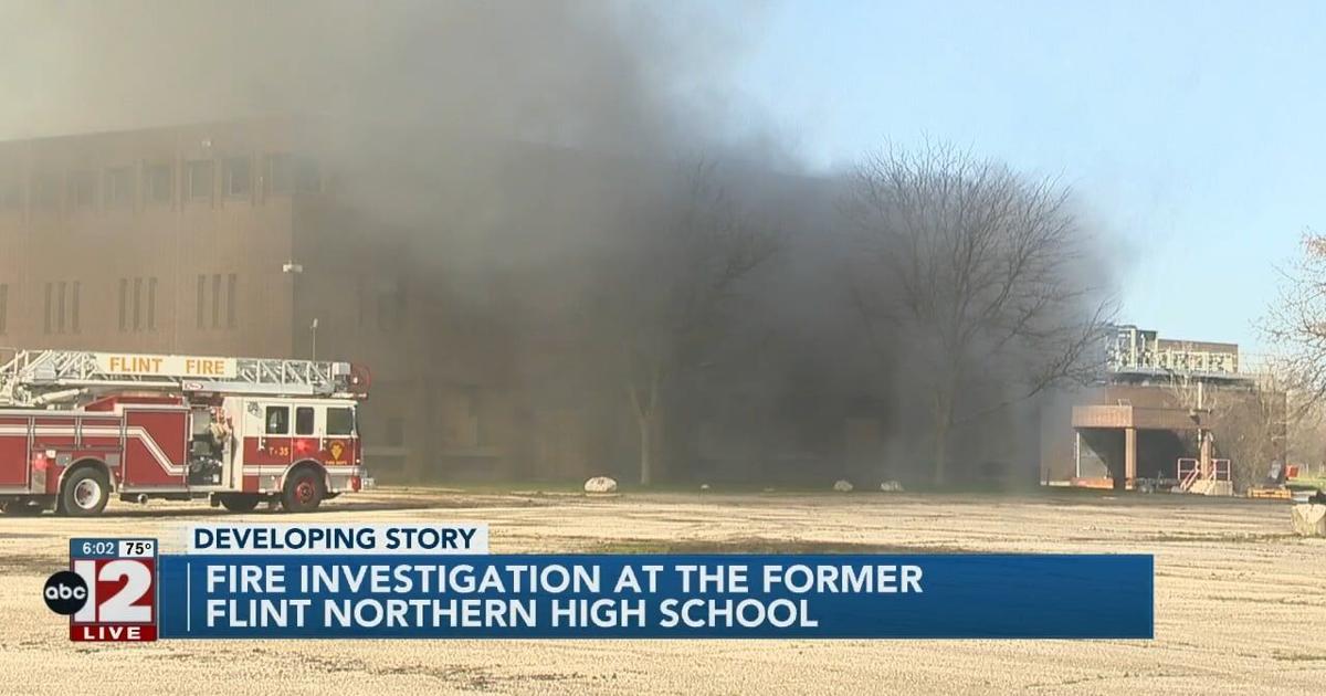 Fire damages classrooms at former Flint Northern High School | Video