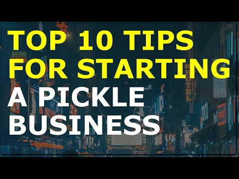 How to Start a Pickle Business | Free Pickle Business Plan Template Included [Video]