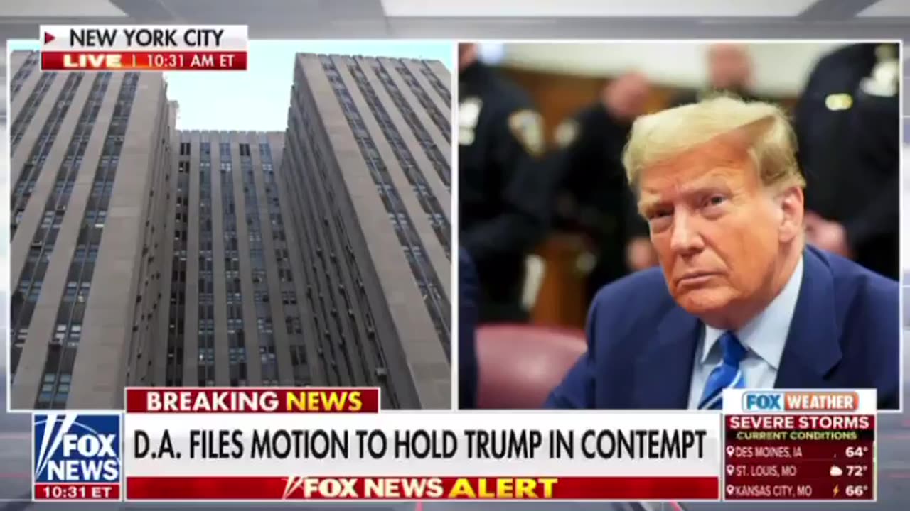 CROOKED DA Files Motion to Hold Trump in Contempt [VIDEO]
