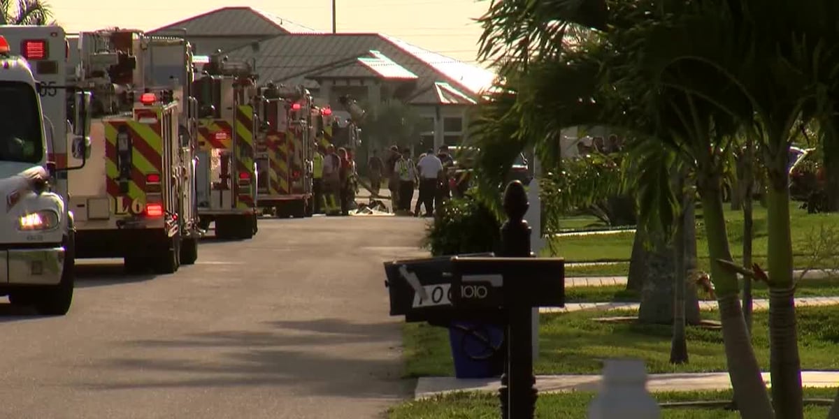 House fire started by exploding oxygen tank, fire officials say [Video]