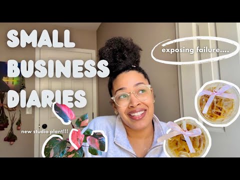 days in my life running my small business!!! | failure transparency, studio vlog & plant shopping🫶🏽 [Video]