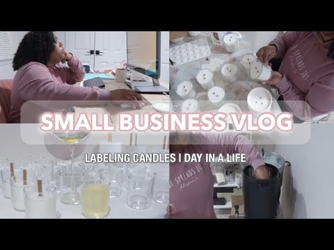 SMALL BUSINESS DIARIES: hired an accountant & labeling candles | life of candle business owner [Video]