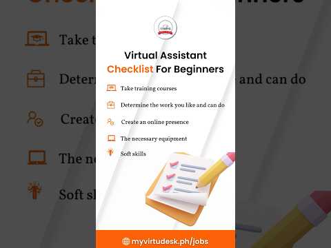 📋 Virtual Assistant Checklist for Beginners | Virtual Assistant Jobs [Video]