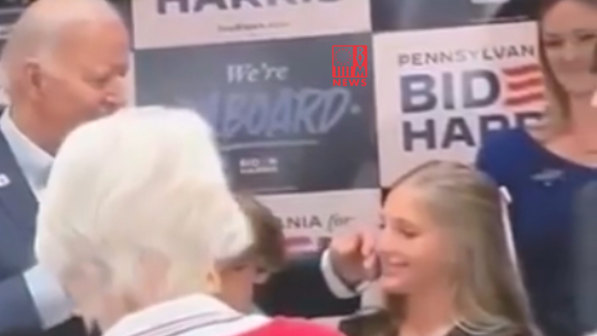 Joe Biden BUSTED On Live TV Inappropriately Touching A Young Girl [VIDEO]