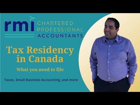 Tax Residency and Filing Obligations in Canada [Video]
