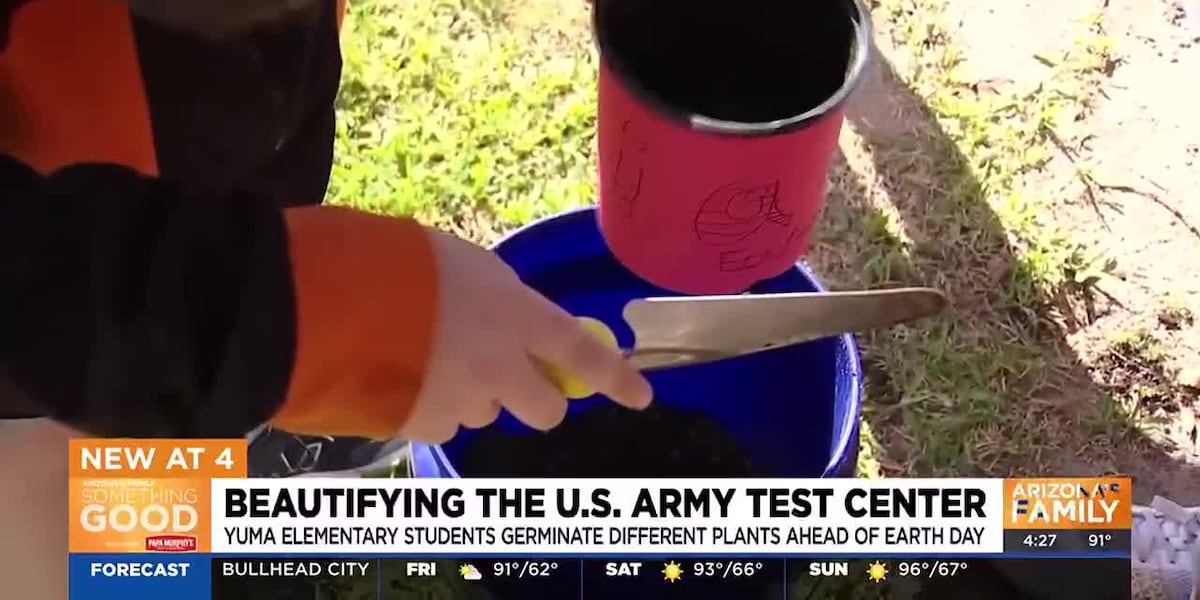 Yuma school students beautify the U.S. Army post ahead of Earth Day [Video]