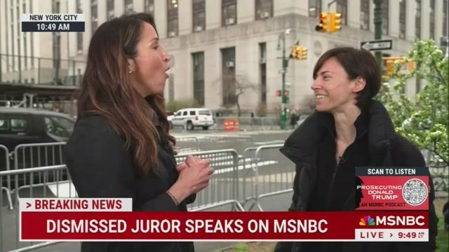 He looked less orange … more yellowish: Dismissed prospective New York juror reacts to seeing Trump in court. [Video]