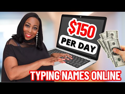 Make US$150 Per Day Typing Names Online Worldwide In 2024 – We Did It! [Video]