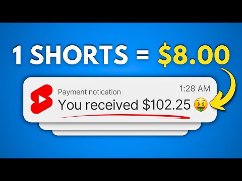 Earn $8 PER YouTube SHORTS Watched – Make Money Online [Video]