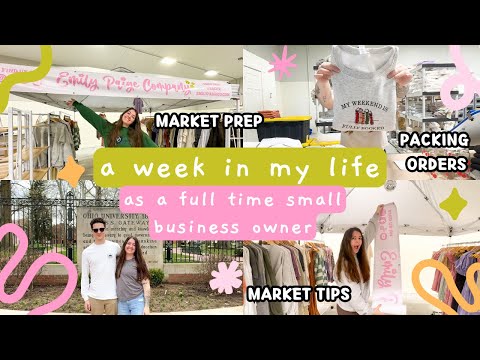 Week in the Life of a  Small Business Owner | Market Prep | Market Tips | Small Business Vlog [Video]