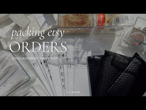 Packing My Etsy Orders! | No. 1 | Small Business | THANK YOU!! [Video]