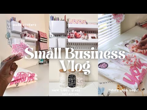 SMALL BUSINESS VLOG: I Made Stickers, New UVDTF Transfers, DTF T-shirt Grab Bags [Video]