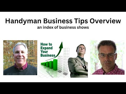 Handyman Business Tips Overview [Video]