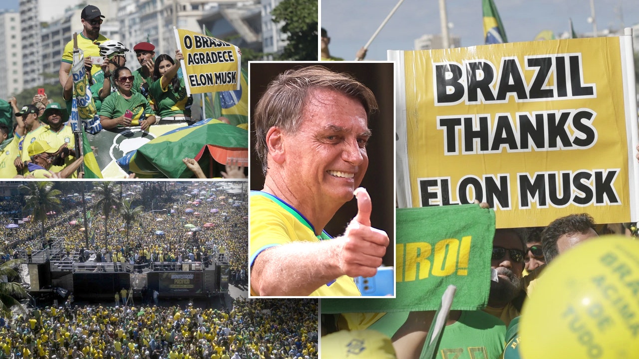 Conservative Brazilians laud Elon Musk at rally in support of Bolsonaro [Video]