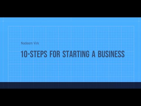 10-Steps for Starting a Business [Video]
