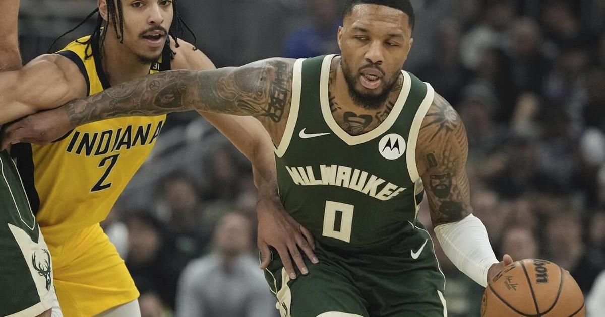 Damian Lillard’s 35-point 1st half helps Bucks beat Pacers 109-94 without Giannis in playoff opener [Video]