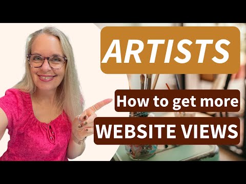 How To Get More Viewers To Your Art Website | Artist business tips [Video]