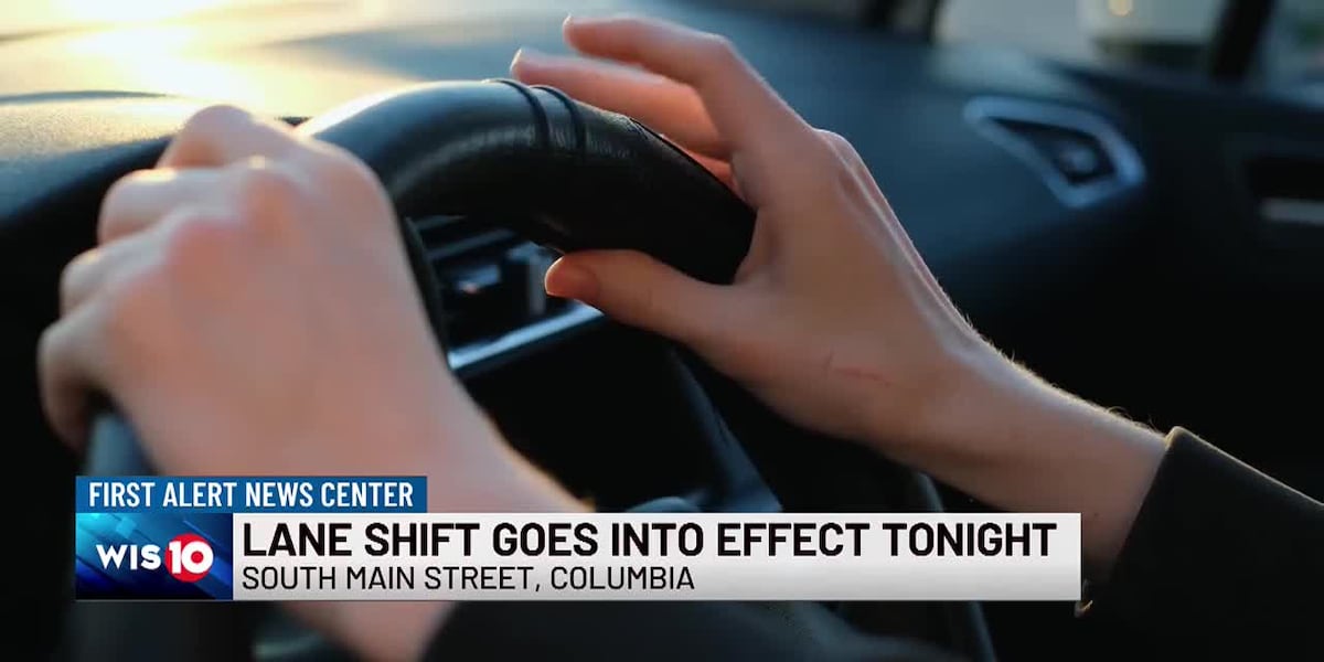 FIRST ALERT TRAFFIC: Lane shift on South Main Street in Columbia starts April 22 [Video]