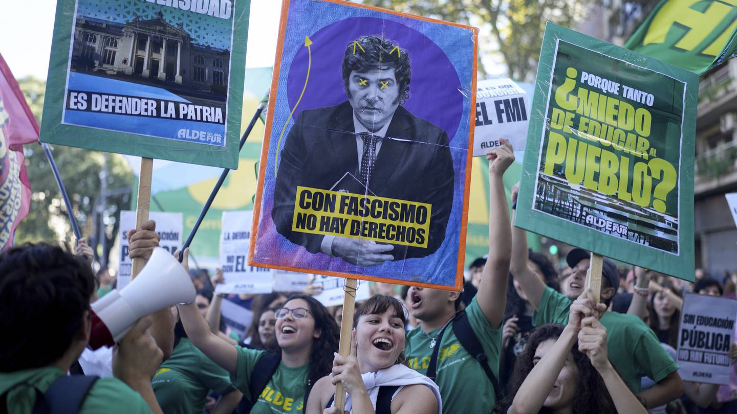 With public universities under threat, massive protests against austerity shake Argentina  WSOC TV [Video]