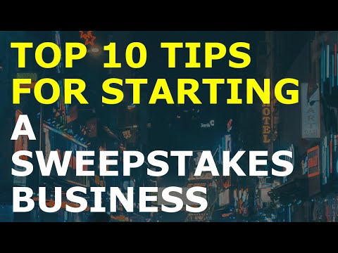 How to Start a Sweepstakes Business | Free Sweepstakes Business Plan Template Included [Video]