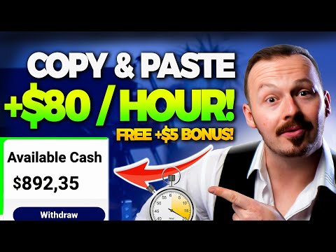 The Easiest Copy&Paste Way To Make Money Online (+$80/HR) For Beginners! [Video]