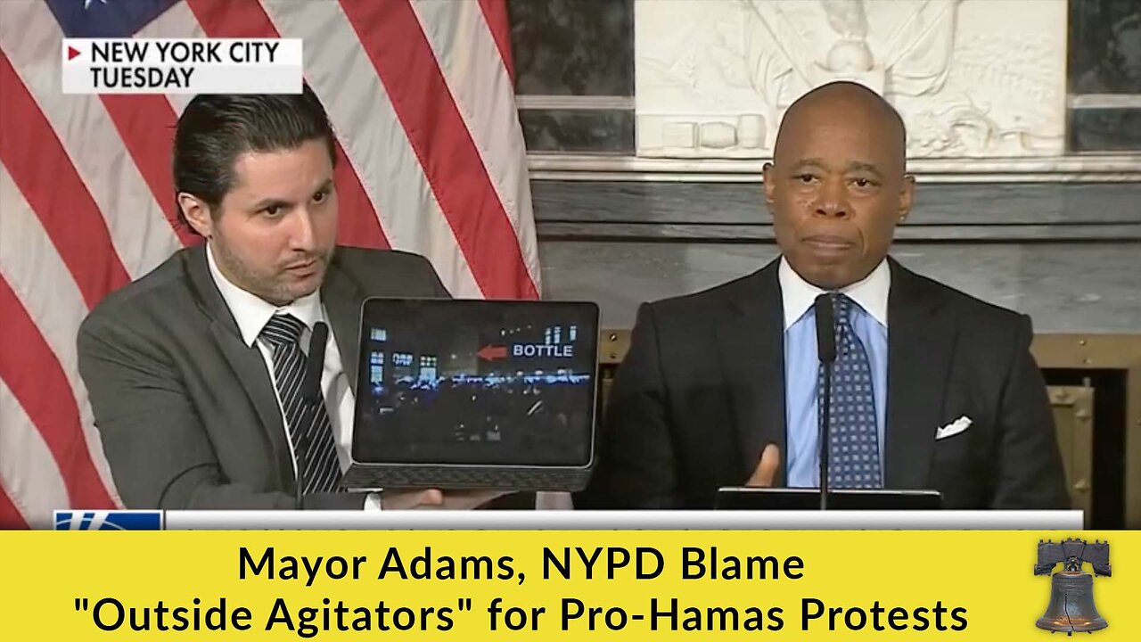 Mayor Adams, NYPD Blame “Outside Agitators” for Pro-Hamas Protests [VIDEO]