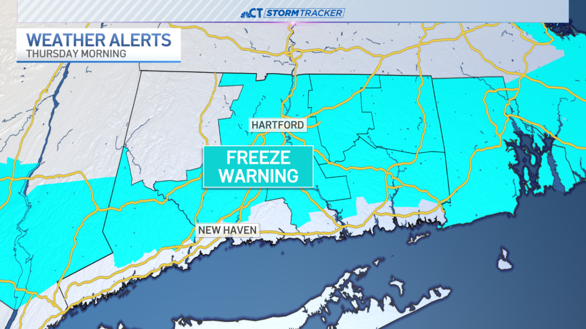 Freeze warning issued for Thursday morning  NBC Connecticut [Video]