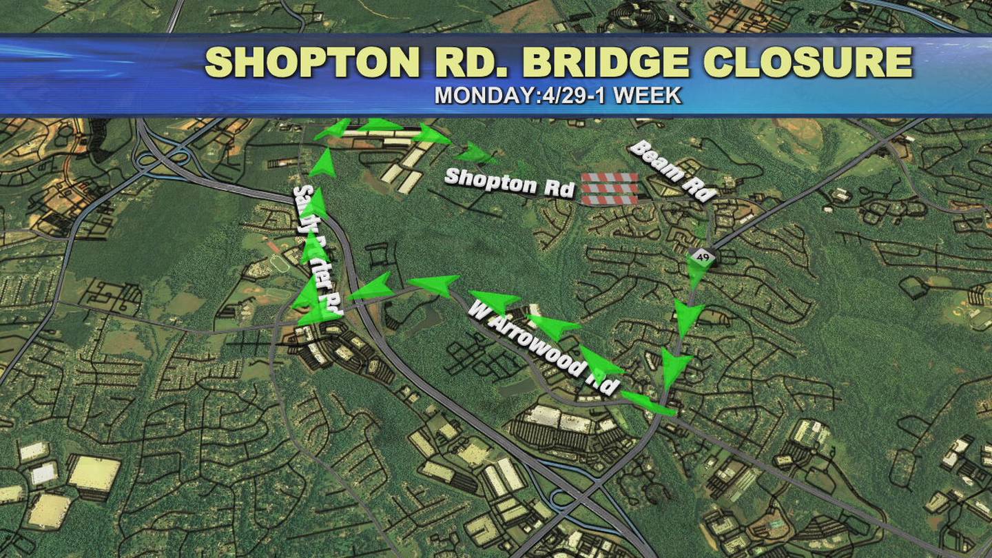Route changes expected due to bridge closure in southwest Charlotte  WSOC TV [Video]