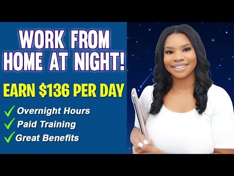 🌙 Work From Home At Night! Overnight Customer Service Work-From-Home Job Hiring Now! [Video]