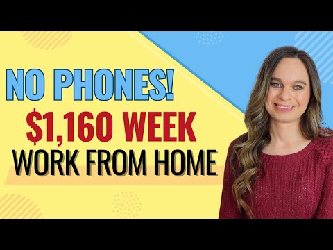 No Phones! Remote Work From Home Jobs 2024 | $600 To $1,150 Week With No College Degree | USA Only [Video]
