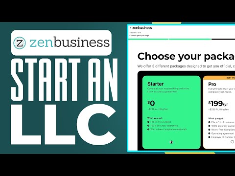 How To Start An LLC With ZenBusiness (2024) LLC Formation Tutorial [Video]