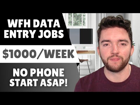 Start ASAP! EASIEST Remote Data Entry Jobs Hiring Now at $1000/Week [Video]