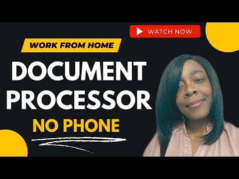 $17 – $17.50 PER HOUR | REMOTE WORK FROM HOME DOCUMENT PROCESSOR | NO PHONE [Video]