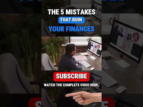 🔴AVOID this! 5 Mistakes that RUIN Your Finances. [Video]