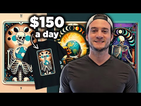 How to Make $150/day Selling AI-Generated Tarot Card Designs [Video]