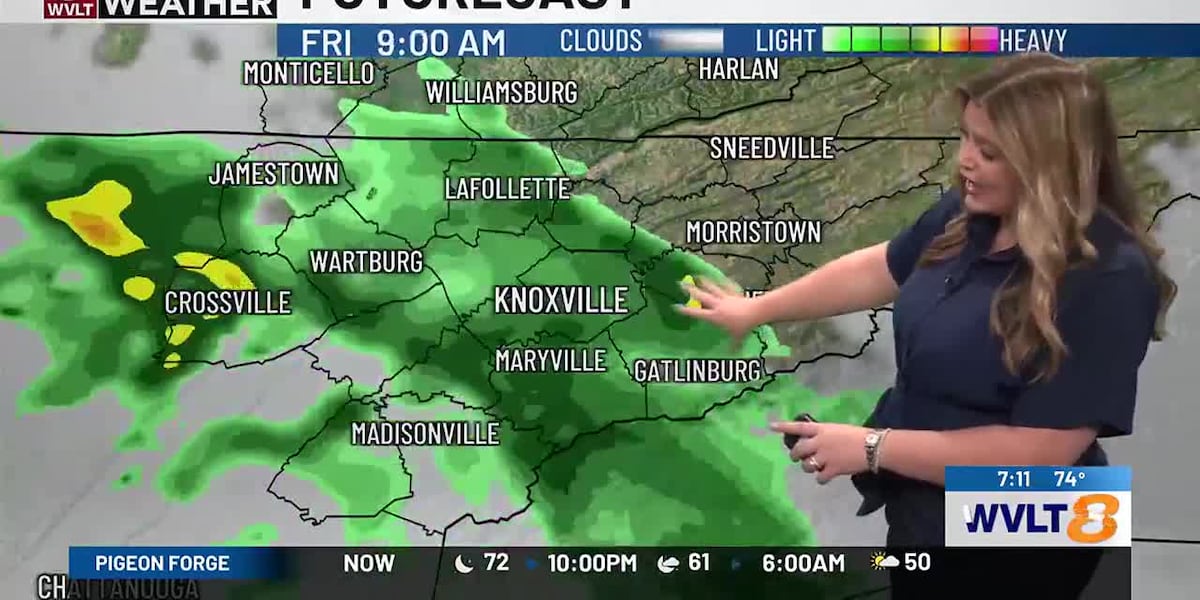 Tracking areas of rain that will move through Friday [Video]