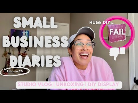 days in my life running my small business!!!| HUGE DIY FAIL…👎🏽 [Video]