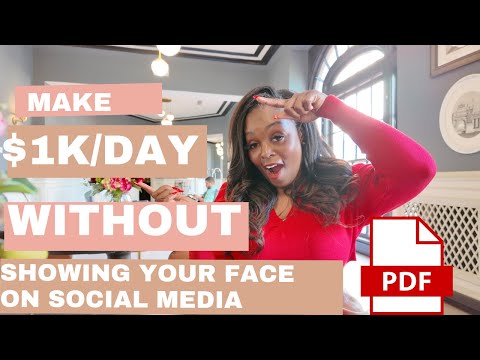 HOW TO SELL YOUR DIGITAL PRODUCT AND MAKE $1000 PER DAY WITHOUT SHOWING YOUR FACE ON SOCIAL MEDIA [Video]