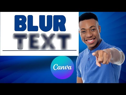 How To Blur Text in Canva ? (EASY TRICK) [Video]